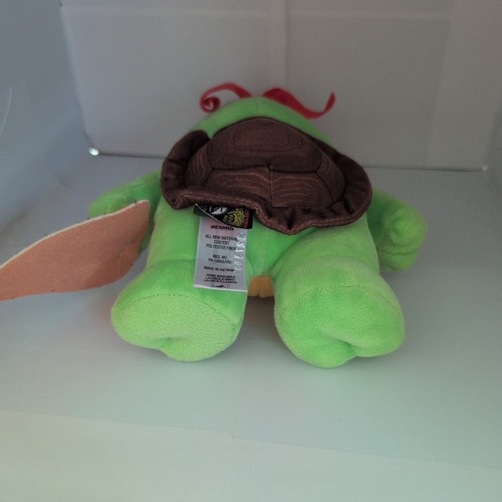 Teenage Mutant Ninja Turtles Tot Mutant Mayhem Raphael 7" Plush Soft Toy Pizza - Picture 7 of 16
